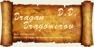 Dragan Dragomirov vizit kartica